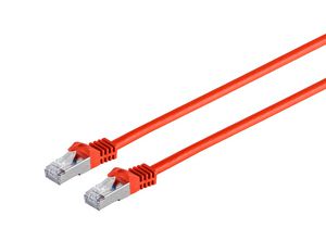 RJ45 patch cord S/FTP (PiMF), 5712505434901 - RJ45 patch cord S/FTP (PiMF), -w. CAT 7 raw cable 1m Red - 5712505434901
