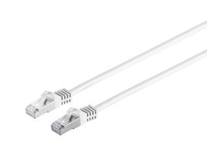 RJ45 patch cord S/FTP (PiMF), 5712505433157 - RJ45 patch cord S/FTP (PiMF), -w. CAT 7 raw cable 1m White - 5712505433157