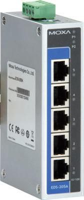 INDUSTRIAL UNMANAGED ETHERNETS  EDS-205A-T - I/O -