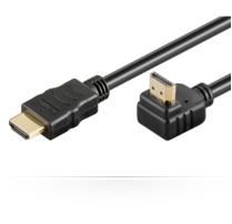 HDMI High Speed cable, 3m 5712505271575 - HDMI High Speed cable, 3m -A-plug, 90° rotated - 5712505271575
