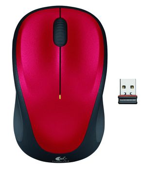 M235 Mouse, Wireless 5099206029347 910-002497, 813946 - M235 Mouse, Wireless -Red - 5099206029347