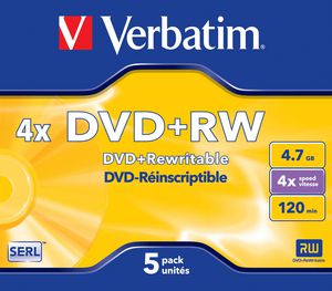 DVD+RW 4X, 4.7GB Branded 023942432296 - 0023942432296;0239424322966;0026649020551;5051395671806;5053460293814;5053676915371;8092014030137;9112014025205;5053973937199;5052733208227;5122015031147;6122015030859;5054629241332;5052461595507