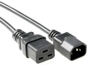 Power Cord C19-C14 1m Black 5706998906878 - Power Cord C19-C14 1m Black -Extension Cable,10A/250V - 5706998906878