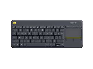 K400 Plus Keyboard, UK 5099206059405 - K400 Plus Keyboard, UK -Wireless Touch, Black - 5099206059405