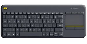 K400 Plus Keyboard, German 5099206059252 920-007127, 920-003100 - K400 Plus Keyboard, German -Wireless Touch, Black - 5099206059252