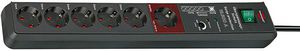 Secure-Tec 19.500A 6 AC 4007123611874 - Secure-Tec 19.500A 6 AC -outlet(s) Anthracite 3 m - 4007123611874