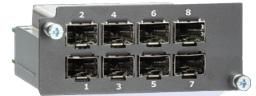 RACKMOUNT ETHERNET SWITCH MODU  PM-7200-8SFP - I/O -