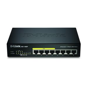 8-Port Gigabit Ethernet PoE 790069344176 788979 - 8-Port Gigabit Ethernet PoE -16 Gbps, MDI/MDIX, Black - 790069344176