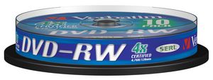DVD-RW 4,7GB VERBATIM 4x DLP/M  43552 - DVD media -