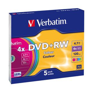 DVD+RW 4.7GB 4X COLOR  43297 - DVD media -