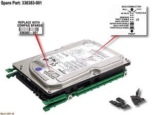 DRIVE,HD,4GB,68 PIN 5705965645468 336383-001 - 