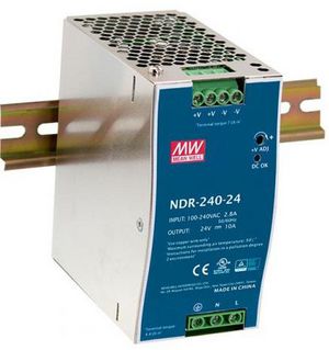 DIN-RAIL 24VDC FORSYNING, -20~ NDR-240-24 - 5703431493124