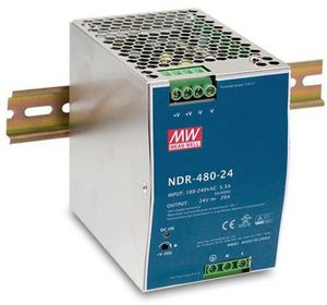 DIN-RAIL 24VDC FORSYNING, -20~ NDR-480-24 - 5703431492264