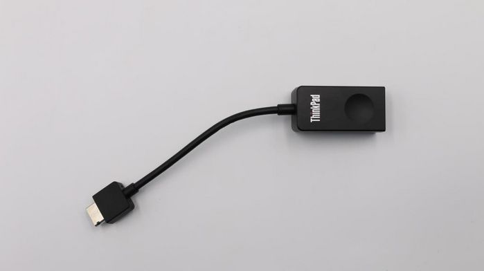 Lenovo USB C - RJ-45, 0.08 m, Black - W125194371