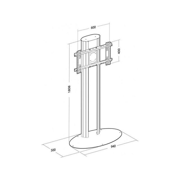 Erard Pro PLASMATECH socle fixe H:180 cm fixation universelle - W125465086