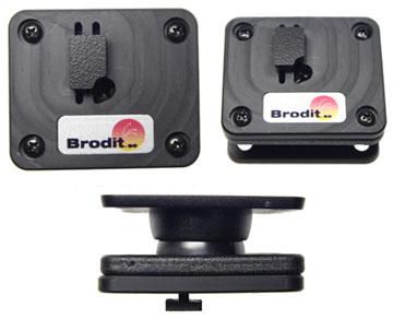 Brodit Horizontal adapter plate with tilt swivel, for Arkon. Singel T. - W126346284