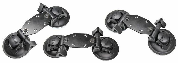 Brodit Dual Suction Cup Mount with AMPS-plate - W124305582