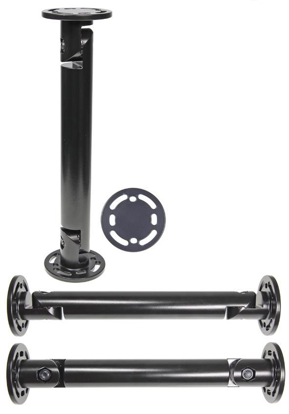 Brodit Piedestal mount 10" Adjustable - Set - Black - W125804908