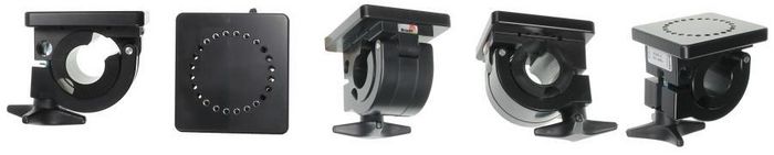 Brodit Pipe Mount with mounting plate, Fits diameter 25 mm, Threaded holes (M4x12) for holder attachment - W126346489