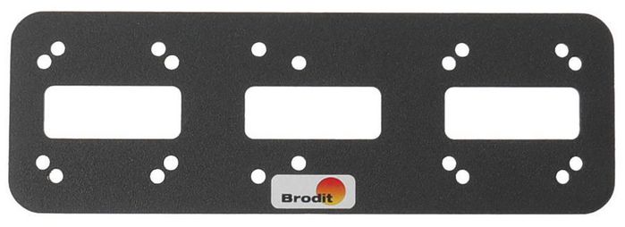 Brodit Mounting plate, Metal Extension plate, 180x60mm - W126346550