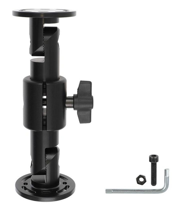 Brodit Pedestal mount 7,5" rotatable, small teeth, 188 mm, black - W126346591