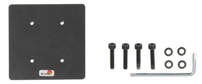 Brodit Reinforcement plate for mounting behind the panel, black - W126346642