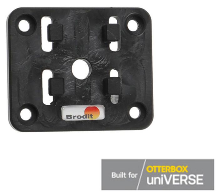 Brodit 4-prong male plate for use with 4-prong female plate for OtterBox uniVERSE tablet cases - W126346648