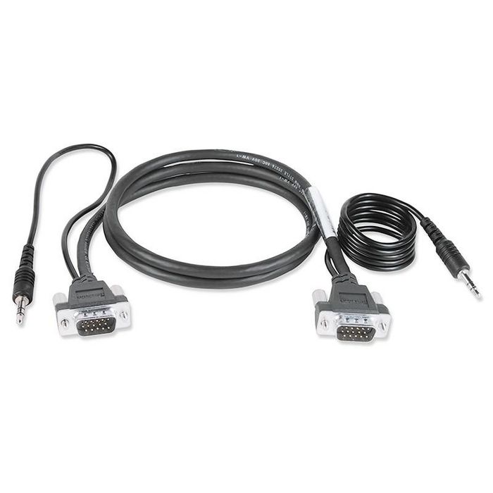 Extron Male to Male 15-pin HD Micro HR with Audio Cables, Black, 9' (2.7 m), 3.5 mm - W125430990