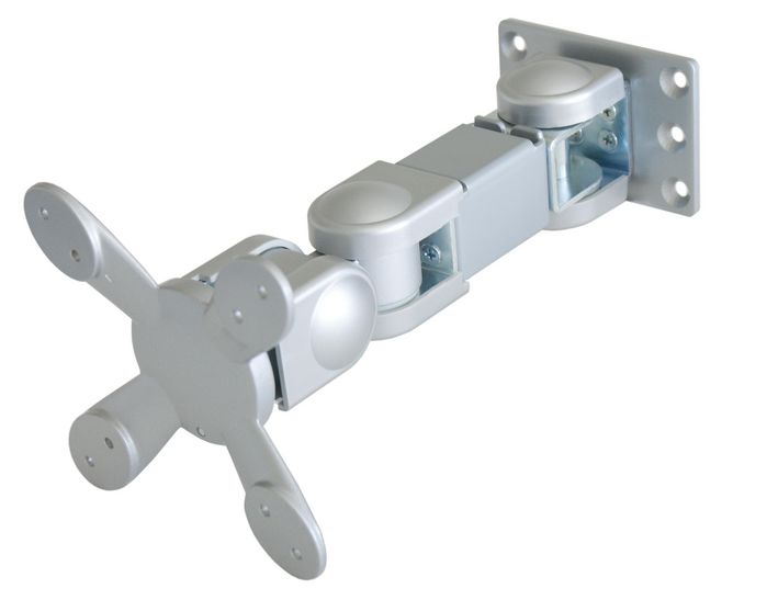 Kondator Monitor Arm, 3-joints VESA 75/100, Silver - W124815097