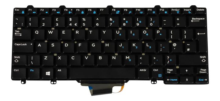 Dell Keyboard, English, 83 Keys, Backlit, M15ISU, TB - W125219289