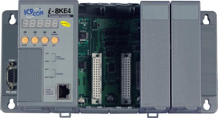 Moxa I-87K 4-slot Modbus I/O Unit with 80186-80 CPU, 1 Serial Port and 1 Ethernet Port - W124920577