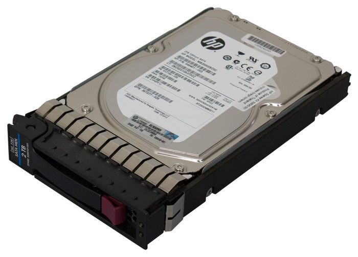 Hewlett Packard Enterprise 2TB SATA hard drive - 7200 RPM, 3GB/s transfer rate, 3.5-inch large form factor - W125122843