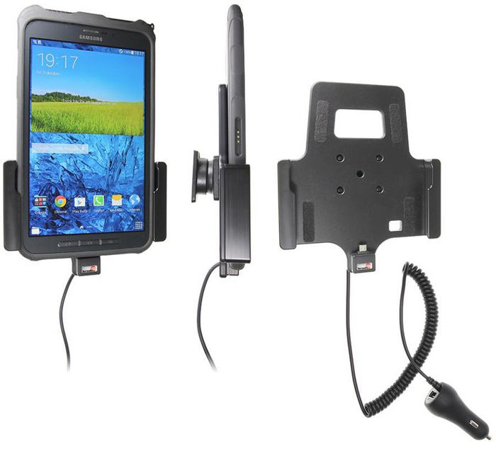 Brodit Active holder with cig-plug, Samsung Galaxy Tab Active 8.0 SM-T365 - W124523444