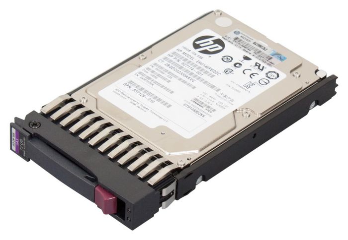 Hewlett Packard Enterprise 72GB hot-plug SAS hard drive - 15,000 RPM, 6GB/s transfer rate, 2.5-inch small form factor, dual-port - W125281376