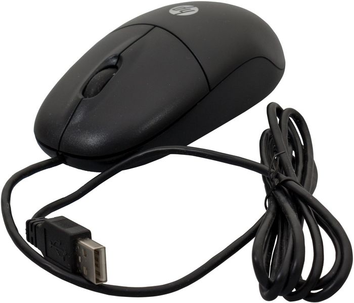 HP USB laser light, scroll wheel mouse (Jack Black color) - W125081699