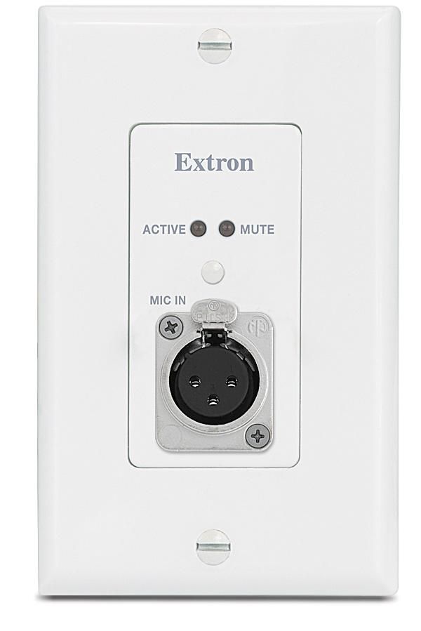 Extron Microphone Preamplifier - Decorator-Style Wallplate - White - W125438302