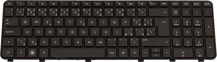 HP Keyboard (Czech/Slovakian), Black - W124328732