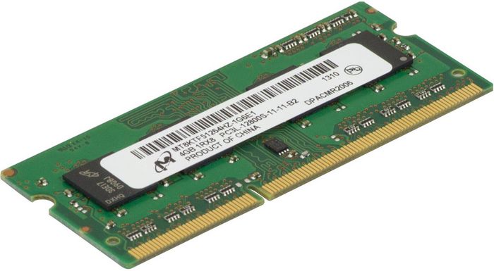 HP 4GB, DDR3L-1600, PC3L-12800 SDRAM Small Outline Dual In-Line Memory Module (SODIMM) - W124929109