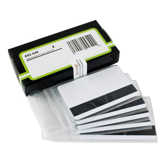 Paxton Pack de 10 tarjetas de proximidad ISO EM4100, con banda magnética - W125976951