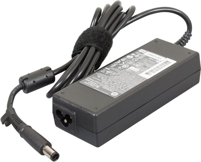 HP AC Smart power adapter (90 watt) - 100-240VAC input, 47-63Hz - 19.0VDC output, 4.74A, 90 watts, with power factor correction (PFC) - Does NOT include power cord - W124829324