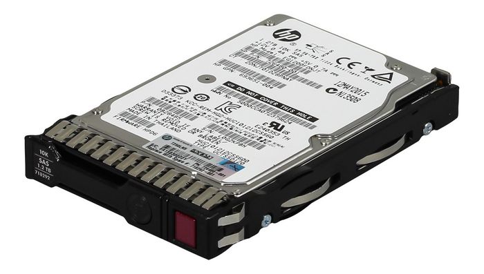 Hewlett Packard Enterprise 1.2TB hot-plug dual-port SAS hard disk drive - 10,000 RPM, 6Gb/sec transfer rate, 2.5-inch small form factor (SFF), Enterprise, SmartDrive Carrier (SC) - W125032860
