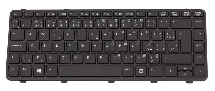 HP Replacement laptop keyboard for ProBook 650/645 G1 - W125132997