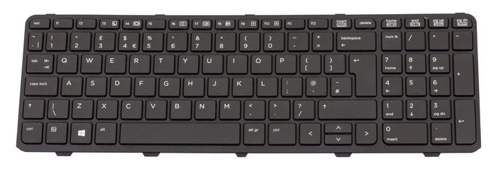 HP Keyboard (English), Black - W124833962
