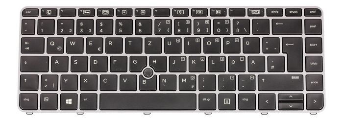HP Backlit keyboard assembly (Germany) - W124891383EXC