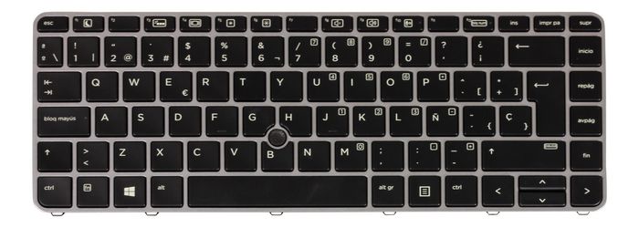 HP Backlit keyboard assembly (Spain) - W124891384