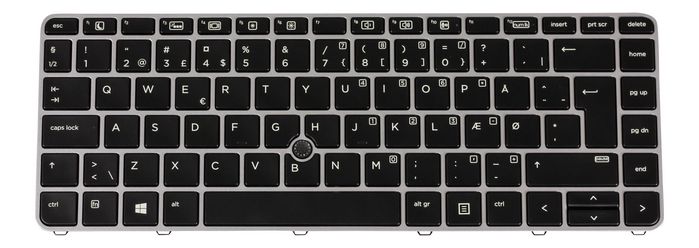 HP Backlit keyboard assembly (Denmark) - W124591659