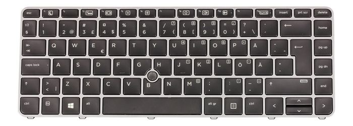 HP Backlit keyboard assembly (Sweden & Finland) - W124935651