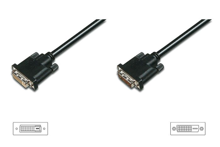 Digitus DVI extension cable, DVI(24 1) M/F, 10.0m, DVI-D Dual Link, bl - W125414536