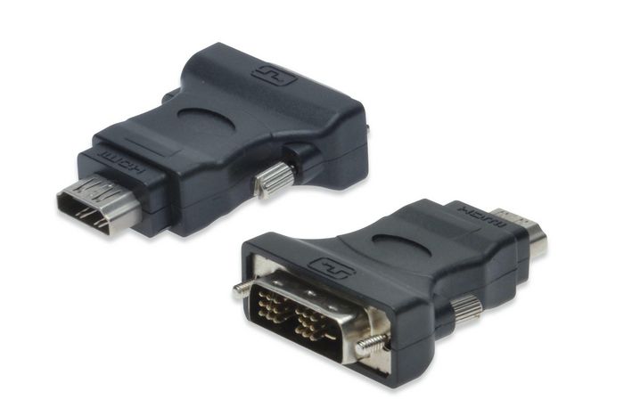 Digitus DVI Adapter, DVI(18 1) - HDMI type A M/F, DVI-D single link,HDMI 1.3 compatible, bl - W125481180