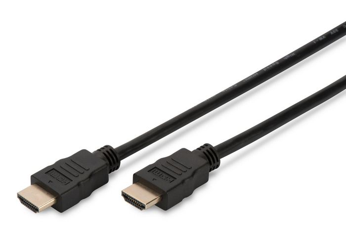 Digitus HDMI High Speed connection cable, type A M/M, 1.0m, Ultra HD 60p, gold, bl - W125481188